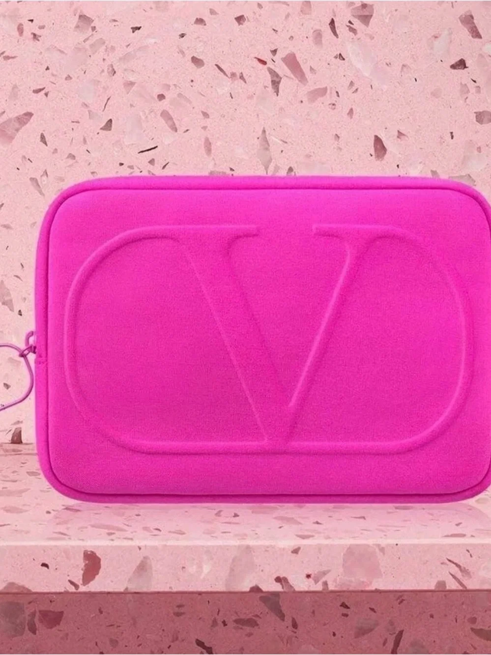Valentino Beauty Pink Pouch new cosmetic bag.